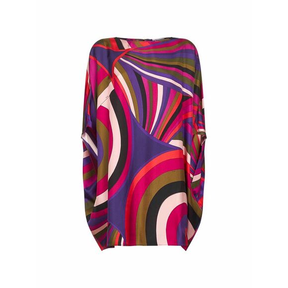 Pucci Women Iride Print Silk Short Caftan